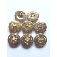 Пуговицы военные (по разным клеймам), без минимальной цены.