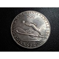 Австрия 50 шиллингов 1964 Зимние Олимпийские игры в Инсбруке Ag900