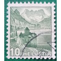 Швейцария 1931. Шильонский замок на берегу Женевского озера