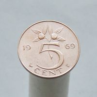 Нидерланды 5 центов 1969