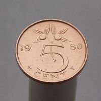 Нидерланды 5 центов 1980