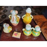 Раритетный набор керамической кухонной посуды (4 предмета)