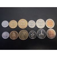 Руанда Полный набор 6 монет 2003 - 2011 UNC