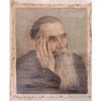 Портрет маслом на холсте "Старик" 1941 год. С рубля.