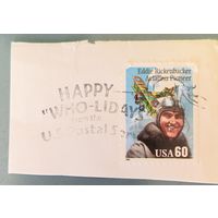 Марка с конверта из США.