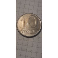10 злотых Польша 1988 год