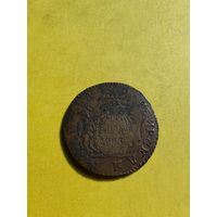 Денга 1766 года, Гурт шнур влево, Новодел редкой монеты, СМОТРИТЕ ДР. МОИ ЛОТЫ.