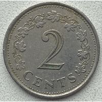 Мальта 2 цента 1972 г.