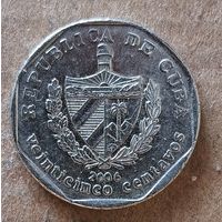 Куба 25 сентаво, 2006 г., КМ# 577