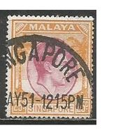 Сингапур. Король Георг VI. 1948г. Mi#14.