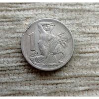 Werty71 Чехословакия 1 крона 1946 Жница