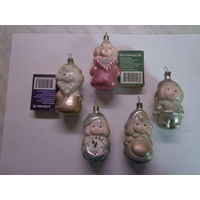 Елочные игрушки СССР. Набор " ЗОЛУШКА".