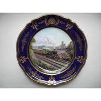 Тарелка "The Flying Scotsman", декоративная, фарфор, Spode, England.
