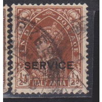 Британская Индия Король Георг VI Индия 1937 год лот 7 С НАДПЕЧАТКОЙ