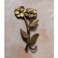 Брошь СССР. Латунь.