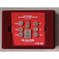 Хоккей Чемпионат мира U20 2020 Минск (официальный набор значков + программа)