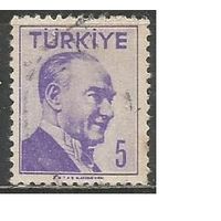 Турция. Кемаль Ататюрк. Первый Президент. 1956г. Mi#1495.