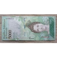 Werty71 Венесуэла 5000 боливаров 2017 UNC банкнота