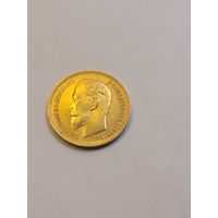 5 рублей 1904 николай золото