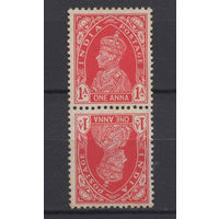 1937 Индия** Разновидность сцепка тет беш Георг VI  SG#250a