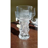 Ваза кубок толстое стекло олимпиада 80 СССР , с рубля