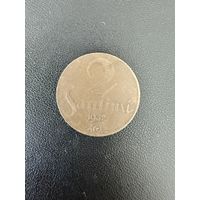 2 сантима 1932 года. Хорошее состояние. С 1 рубля