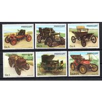 Ретро автомобили  Парагвай 1986 год 6 марок