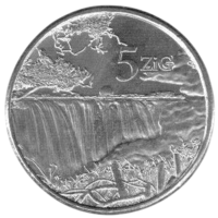 РЕСПУБЛИКА ЗИМБАБВЕ. 5 ЗОЛОТЫХ 2024. UNC