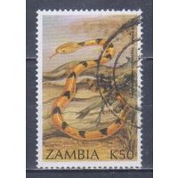 [1550] Замбия 1994. Фауна.Рептилии.Змеи. Гашеная марка.
