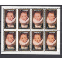 Живопись. Рубенс. КНДР. 1983. Малый лист. Michel N 2406 (17,6 е).