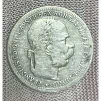 Монета Австро-Венгрия 1 крона 1894 год. Франц Иосиф I. Серебро