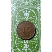 Люксембург 10 сантимов 1930