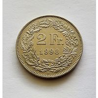 Швейцария 2 франка, 1998