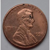 США, 1 цент  1996 г.