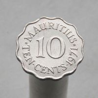 Маврикий 10 центов 1971