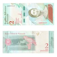 Венесуэла 2 боливара 2018 год серия A