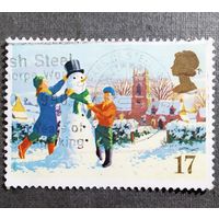 Марка Великобритания 1990 год Рождество
