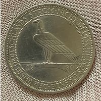 Монета 3 марки 1930 год.  Освобождение Рейнской области (Рейнланда), Веймарская Республика Германия.