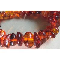 Винтажные бусы из натурального янтаря СССР, 43г