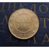 200 лир 1991 Италия #01
