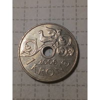 1 крона Норвегия 2006 год