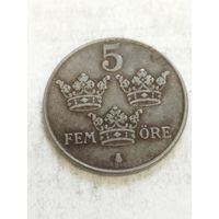 Швеция 5 оре 1947