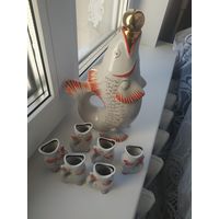Фарфоровый комплект семейство карпов ..рыбки