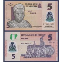 Нигерия, 5 найра 2020 г, P-38 (полимер, политик Абубакар Тафава Балева, барабанщики Нкпокити), UNC