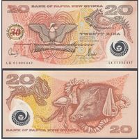 Папуа Новая Гвинея 20 кина образца 2003 года UNC p27 серия LK