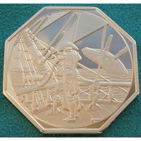 Луайоте. 500 франков 2025 год  UNUSUAL  Материал: Посеребренная латунь  Тираж: 120 шт