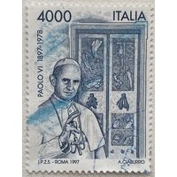Марка Италии 1997 г. Папа римский Павел VI