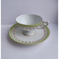 Старинная чашка Rosenthal для эспрессо/мокко с блюдцем, около 1920-1929