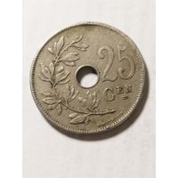 Бельгия 25 сентим 1908