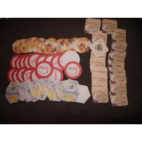 Подложки,подставки,бирдекели 80 шт 4 вида.Новые.